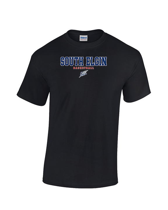 South Elgin HS Basketball Block - Cotton T-Shirt