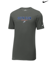 South Elgin HS Basketball Block - Mens Nike Cotton Poly Tee