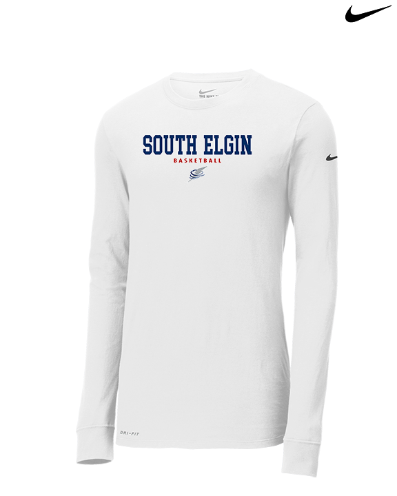 South Elgin HS Basketball Block - Mens Nike Longsleeve