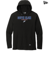 South Elgin HS Basketball Block - New Era Tri-Blend Hoodie