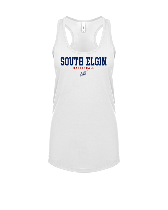 South Elgin HS Basketball Block - Womens Tank Top