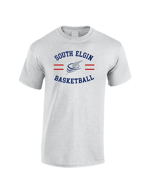 South Elgin HS Basketball Curve - Cotton T-Shirt