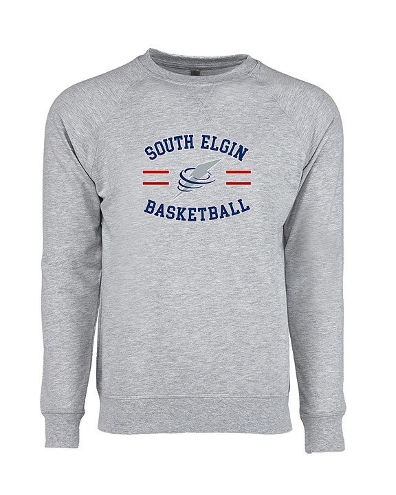 South Elgin HS Basketball Curve - Crewneck Sweatshirt
