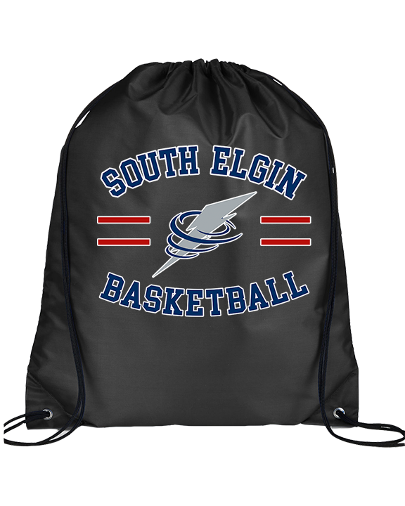 South Elgin HS Basketball Curve - Drawstring Bag