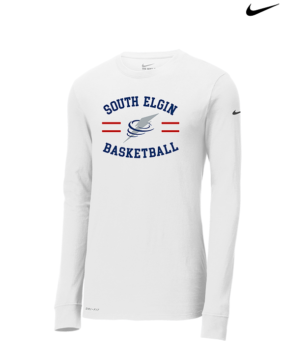 South Elgin HS Basketball Curve - Mens Nike Longsleeve