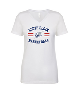 South Elgin HS Basketball Curve - Womens Vneck