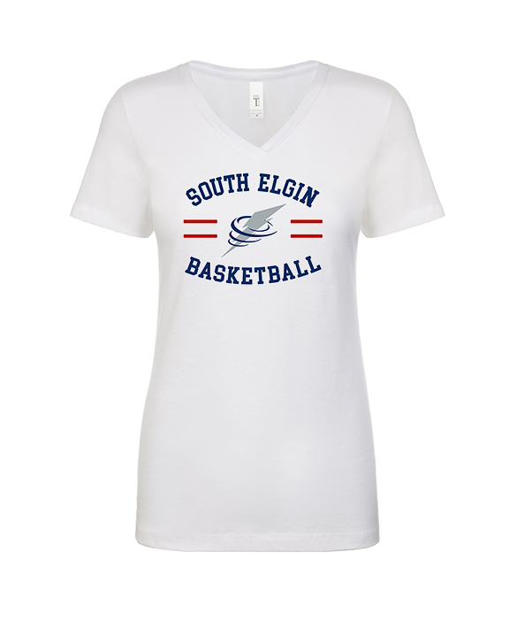 South Elgin HS Basketball Curve - Womens Vneck