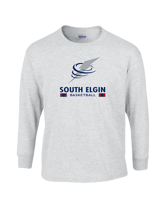 South Elgin HS Basketball Stacked - Cotton Longsleeve