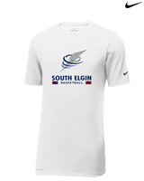 South Elgin HS Basketball Stacked - Mens Nike Cotton Poly Tee