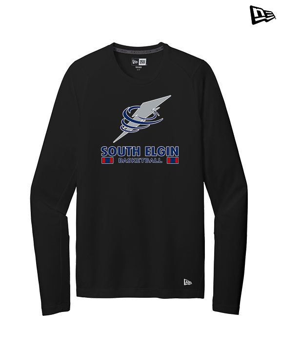 South Elgin HS Basketball Stacked - New Era Performance Long Sleeve
