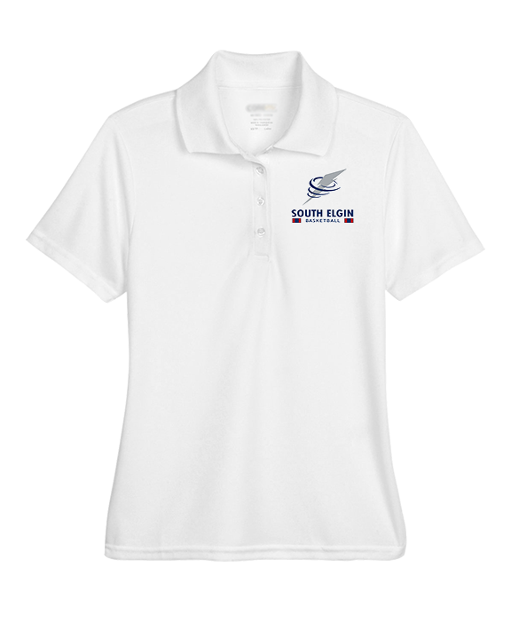 South Elgin HS Basketball Stacked - Womens Polo