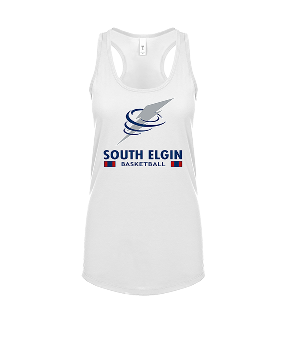 South Elgin HS Basketball Stacked - Womens Tank Top