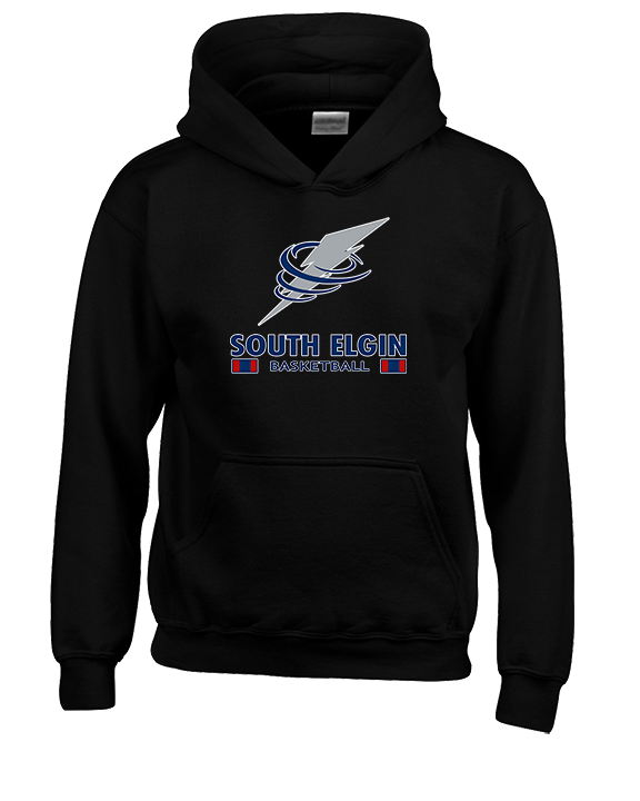 South Elgin HS Basketball Stacked - Youth Hoodie