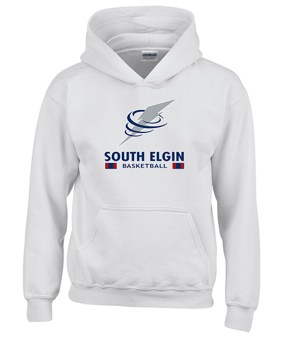 South Elgin HS Basketball Stacked - Youth Hoodie