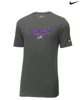 South Elgin HS Track & Field Block - Mens Nike Cotton Poly Tee
