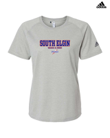 South Elgin HS Track & Field Block - Womens Adidas Performance Shirt