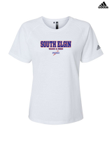 South Elgin HS Track & Field Block - Womens Adidas Performance Shirt