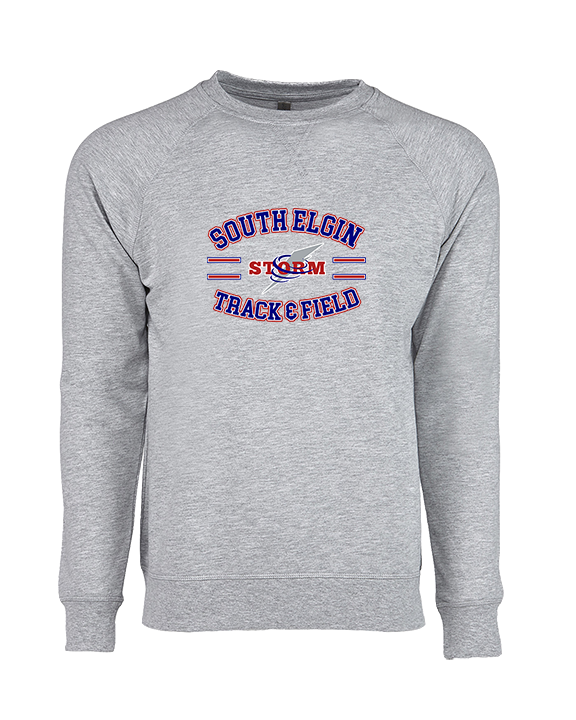 South Elgin HS Track & Field Curve - Crewneck Sweatshirt