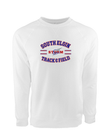 South Elgin HS Track & Field Curve - Crewneck Sweatshirt