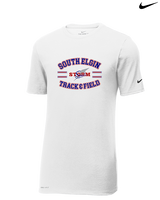 South Elgin HS Track & Field Curve - Mens Nike Cotton Poly Tee