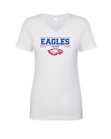 South Putnam HS Tennis Border - Womens V-Neck