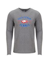 South Putnam HS Tennis Curve - Tri-Blend Long Sleeve