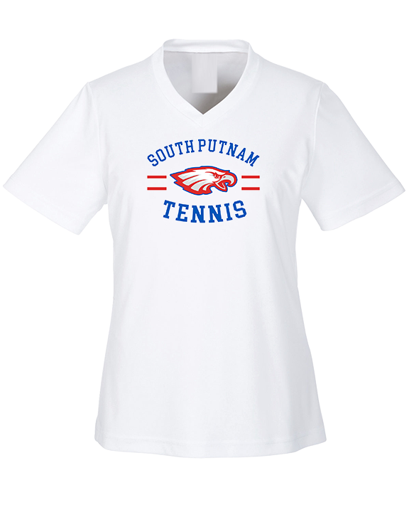 South Putnam HS Tennis Curve - Womens Performance Shirt