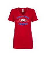 South Putnam HS Tennis Curve - Womens Vneck