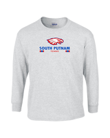 South Putnam HS Tennis Stacked - Cotton Longsleeve