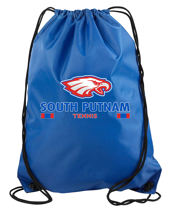 South Putnam HS Tennis Stacked - Drawstring Bag