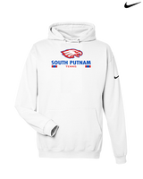 South Putnam HS Tennis Stacked - Nike Club Fleece Hoodie