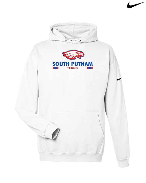 South Putnam HS Tennis Stacked - Nike Club Fleece Hoodie
