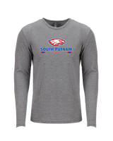 South Putnam HS Tennis Stacked - Tri-Blend Long Sleeve