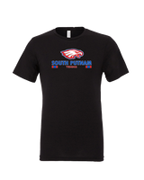 South Putnam HS Tennis Stacked - Tri-Blend Shirt