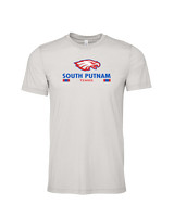 South Putnam HS Tennis Stacked - Tri-Blend Shirt