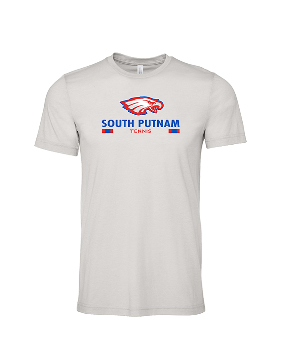 South Putnam HS Tennis Stacked - Tri-Blend Shirt
