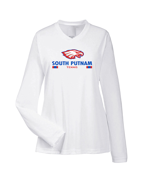 South Putnam HS Tennis Stacked - Womens Performance Longsleeve