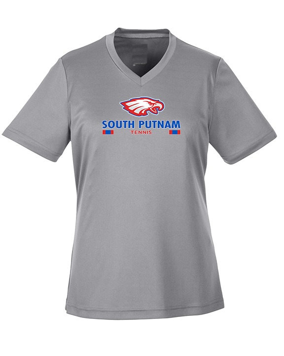 South Putnam HS Tennis Stacked - Womens Performance Shirt