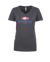 South Putnam HS Tennis Stacked - Womens Vneck