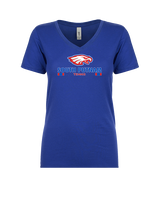 South Putnam HS Tennis Stacked - Womens Vneck