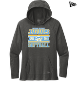 Southern University Softball Stamp - New Era Tri-Blend Hoodie