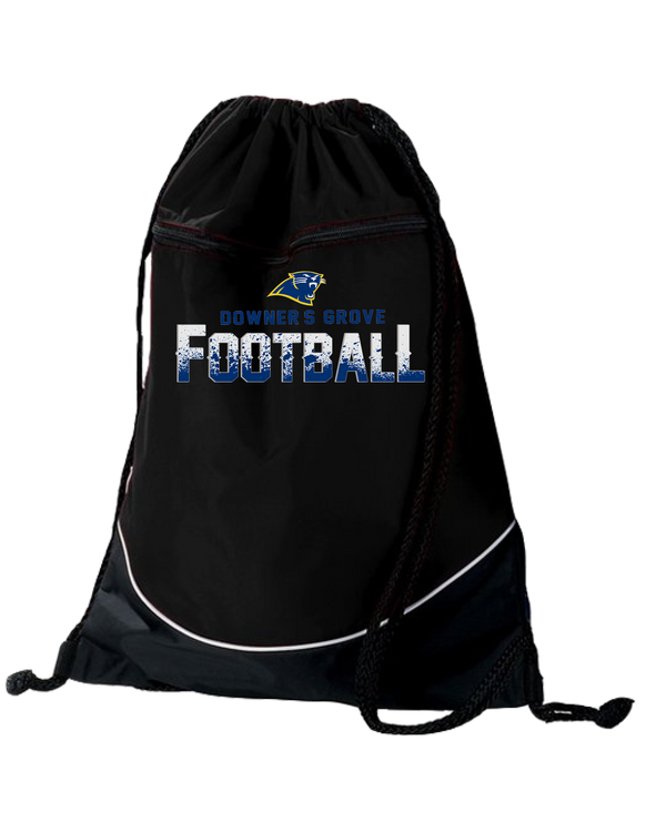 Downers Grove Panthers Splatter- Two Tone Drawstring Bag