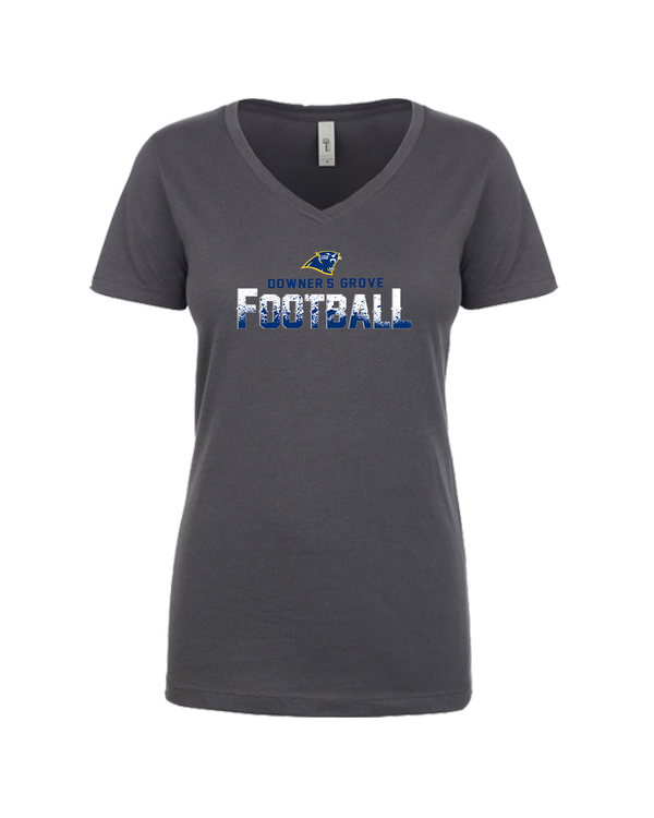Downers Grove Panthers Splatter- Women’s V-Neck