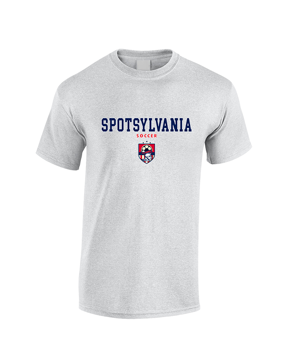Spotsylvania HS Girls Soccer Block - Cotton T-Shirt