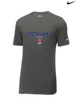 Spotsylvania HS Girls Soccer Block - Mens Nike Cotton Poly Tee