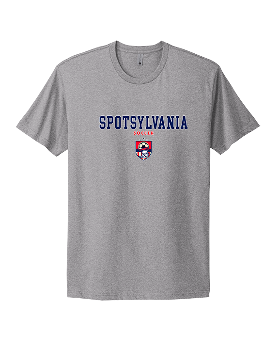 Spotsylvania HS Girls Soccer Block - Mens Select Cotton T-Shirt