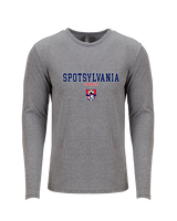 Spotsylvania HS Girls Soccer Block - Tri-Blend Long Sleeve