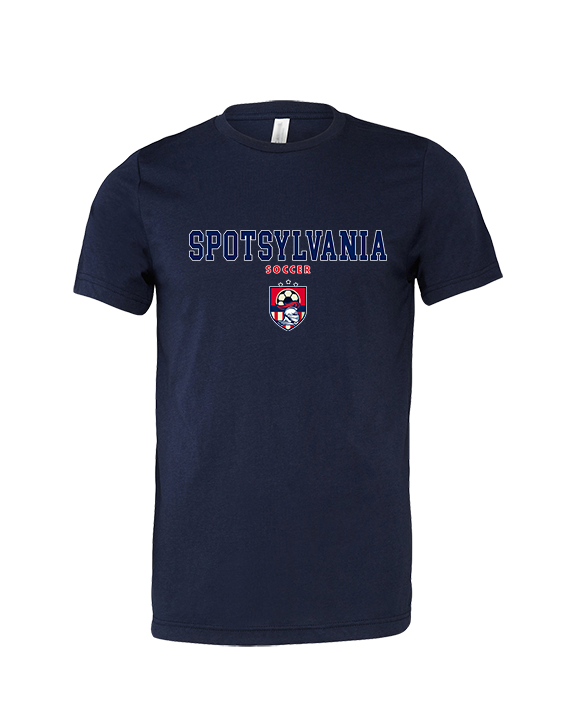Spotsylvania HS Girls Soccer Block - Tri-Blend Shirt
