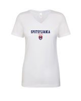 Spotsylvania HS Girls Soccer Block - Womens Vneck