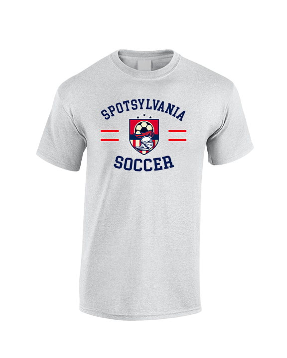 Spotsylvania HS Girls Soccer Curve - Cotton T-Shirt